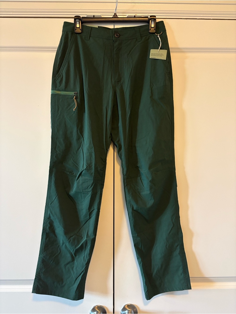 REI Dark Green Cargo Pants with Zip Pocket